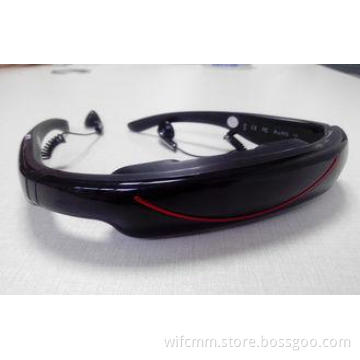 Wearable 50" - 80" Virtual Display Screen Video Glasses HD